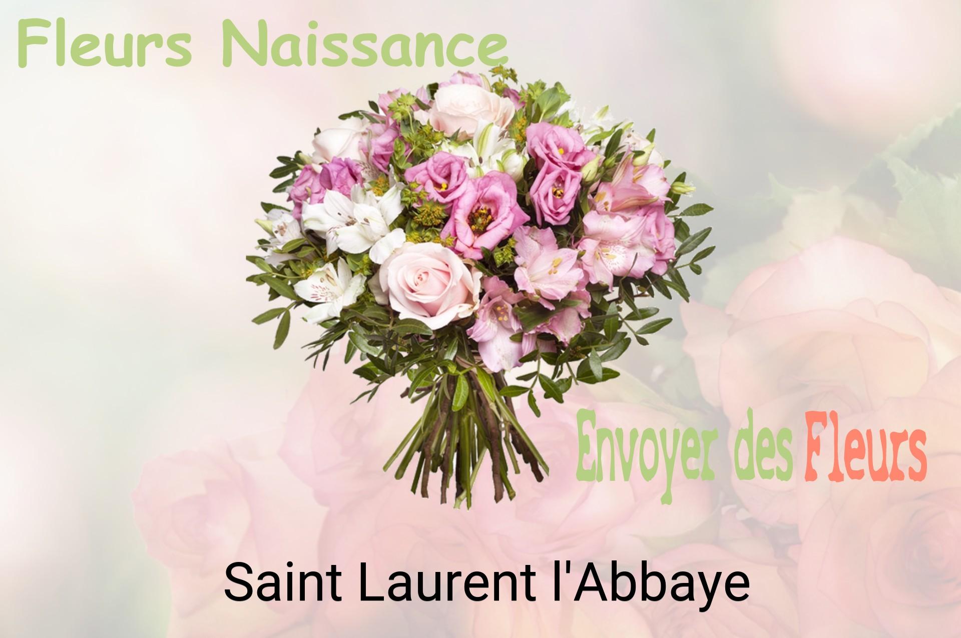 Bouquet de fleurs de naissance livré à Saint-Laurent-l'Abbaye